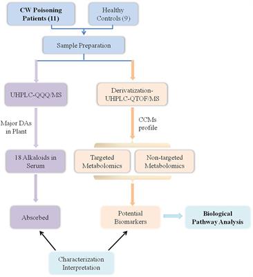 Metabolomics of Clinical Poisoning by Aconitum Alkaloids Using Derivatization LC-MS